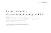 Die Web- Anwendung eUZ...elektronischen Verfahren möglich ist und unter welchen Umständen das erleichterte Verfahren mit Ausdruck des Dokuments im eigenen Unternehmen genutzt werden