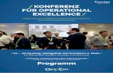 KONFERENZ FÜR OPERATIONAL EXCELLENCE€¦ · Roadmap zur erfolgreichen OPEX-Einführung Motivation und Mitarbeiterführung bei OPEX Ihre OPEX-Experten ... Die ersten Schritte in