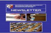 NEWSLETTER No 52 January2012 - University of Malta€¦ · NEWSLETTER No. 52 JANUARY 2012 MATSEC SUPPORT UNIT MATRICULATION AND SECONDARY EDUCATION CERTIFICATE EXAMINATIONS BOARD