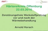 Härtereikreis Offenburg 22.03 · 2020-06-20 · Härtereikreis Offenburg 22.03.2016 • "Zerstörungsfreie Prüfung" (ZfP) bedeutet , dass durch die Prüfanwendung die Gebrauchseignung