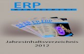 GITO Verlag ISSN - ERP-MANAGEMENT · 2019-12-31 · Stefan Luy (IFS Deutschland GmbH & Co. KG); 4/2012, S. 43. Prozessorientierte ERP-Einführung (Best Practice) Heiko Janssen und