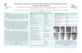 One year outcomes for Paclitaxel-eluting stent implantation for … · One year outcomes for Paclitaxel-eluting stent implantation for complex SFA lesions Andrew K Roy, P Garot, A