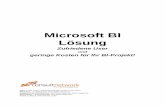 Microsoft BI Lösung · 2018-02-25 · Online zugreifen, ohne sich über den Browser anzumelden. Excel präsentiert sich mit einem benutzerfreundlichen Frontend und bietet ein enormes