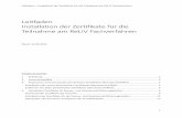 Leitfaden Installation der Zertifikate für die Teilnahme am ReLiV …schule-in-reinickendorf.de/wp-content/uploads/2018/03/... · 2018-03-03 · Leitfaden – Installation der Zertifikate