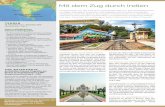 Mit dem Zug durch Indien - IGE Erlebnisreisen · 2019-06-12 · bahn Matheran Hill Railway von Neral nach Mathe-ran. Die historische Bergbahn – auch „Toy Train“ ge-nannt –