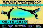 TAEKWONDO€¦ · 05.10.2019 Einlass Zuschauer: 09:00 Uhr TAEKWONDO DTU Finals 6 Tournament 2019 Bundesranglistenturnier der Deutschen Taekwondo Union Die Taekwondo Elite zu Gast