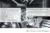 Einladung zum Workshop - Ingersoll Werkzeuge · WORKSHOP CAD-/CAM- Software WorkNC Steigerung der Prozesssicherheit bei der Herstellung von Fräsbauteilen Standard- & Sonder-werkzeuge