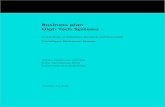 Business plan High Tech Systems - 4TU.Federation · PDF file Intelligent mechatronic systems is an area with high innovative potentials, driven by major industrial activities in several