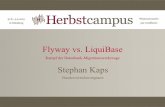 Flyway vs. LiquiBase - Herbstcampus 2020 · PDF file 2015-11-30 · Tools bieten direkte Integration in die eigene Anwendung (Migration on startup) Oder in den Build-Prozess Hauptkommandos: