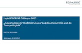 LogistikTAGUNG Göttingen 2018lmc- · PDF file Big Data Vernetzung Kostenreduktion Datensicherheit ... insbesondere im FTL/LTL-Bereich, da Wegfall von Tonnage (Fertigwaren) • Bedrohung