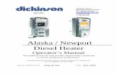 Alaska / Newport Diesel Heater - Go2marine · SINCE 1932 info@dickinsonmarine.com T: 800 659 9768 F: 604 525 6417 Alaska / Newport Diesel Heater Operator’s Manual This ... Dickinson