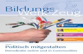 Bildungs Werk-Zeug · 2015-10-06 · Elternbildung, Aus- und Weiterbildungen Tel.: 0664 /824 36 96 b.hagenhofer@edw.or.at ... Der Demokratisierung der Bildung und des Wissens, der