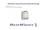 Gebrauchsanleitung BWE 2000 - Wasserfilter-Shop€¦ · Im Betrieb Das Gerät befindet sich im Wasseraufbereitungsmodus. Rohwasser fließt durch den Tank und Filter und wird durch
