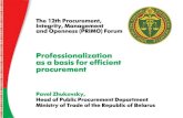 Презентация PowerPoint · PDF file Russia Switzerland Germany Poland Czech Cyprus Austria Italy other 145 (40%) The 12th Procurement, Integrity, Management and Openness