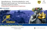 Quedlinburg - Kommunikations- und …Das Festjahr 2019 in Quedlinburg im Sales Guide Sachsen-Anhalt 2019/2020 Kommunikations- und Marketingkonzept * Quedlinburg * Jubiläumsjahr 2019