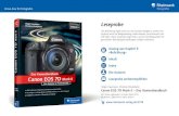 Canon EOS 7D Mark II – Das Kamerahandbuch · 2018-03-26 · Canon EOS 7D Mark II – Das Kamerahandbuch 447 Seiten, gebunden, in Farbe, März 2015 39,90 Euro, ISBN 978-3-8362-3520-4.rheinwerk-verlag.de/3778www