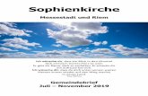 Sophienkirchesophienkirche.de/.../2012/06/Gemeindebrief-Sommer-19.pdf · 2019-07-23 · Sophienkirche Messestadt und Riem Ich wünsche dir, dass ein Blick in den Himmel dich erinnert: