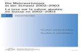 Buch - estv.admin.ch · Bern, 2005 Die Mehrwertsteuer in der Schweiz 2002–2003 La taxe sur la valeur ajoutée en Suisse en 2002–2003 18 Öffentliche Verwaltung und Finanzen