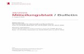 01/2019 36/2020 Mitteilungsblatt / Bulletin …...01/2019 Mitteilungsblatt / Bulletin 1. Januar 2019 Wahlordnung der Hochschule für Wirtschaft und Recht Berlin vom 11.10.2016, geändert