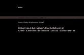 Hans-Jürgen Lindemann (Hrsg.) · 2014-02-04 · Hans-Jürgen Lindemann (Hrsg.): Kompetenzentwicklung der Lehrerinnen und Lehrer II Der dieser Veröffentlichung zugrunde liegende