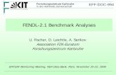 FENDL-2.1 Benchmark Analyses · U. Fischer et al, FENDL-2.1 benchmark analyses - EFF-DOC-994, NEA Data Bank, November 20-22, 2006 ITER Streaming Experiment at FNG Measurements of