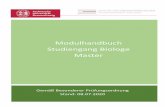 Modulhandbuch Studiengang Biologe Master · 2020-07-14 · inhaltsverzeichnis biochemie / bioinformatik (bb) - wahlpflicht.....1 bb 21 molekulare biotechnologie fÜr masterstudierende.....1