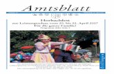 Nummer 16 Donnerstag, 19. April 2007 · "Artwerk 2007" nennen sich die mittlerweile 19. Künstlertage, die am Samstag, 21. April (von 14 bis 18Uhr)undamSonntag, 22. April (von 11bis18Uhr)