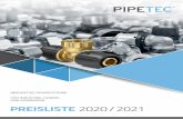 katalog innenteil pipetec 2020 DE FINAL 26-06-2020 · Das Pipetec Aluminium-Mehrschichtverbundrohr ist ein fünf-schichtiges Kunststoff-Metall-Verbundrohr für Heizungsan-wendungen