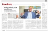 IMG 0055 - Rheticus · Vorarlberg Samstag, 22. Dezember 2018, VORARLBERGER DER WOCHE Zeitgeschichte hautnah erlebt Der 79-jährige Historiker Gerhard Wanner ist nicht nur Geschäftsführer