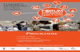 Programme - Forum Entreprises Lyon 1 · Linkedin est le plus grand réseau professionnel et la 1ere plateforme business au monde. Vous êtes étudiant et vous souhaitez être présent