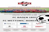 FC BADEN 1897 FC WETTSWIL-BONSTETTEN...2019/05/18  · shop.rvbw.ch Kaufen und erneuern Sie Ihr A-Welle und Z-Pass Abo online. Jetzt Abos online shoppen! Filialen in: Baden-Kappelerhof,