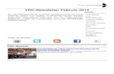 VDC-Newsletter Februar 2014...-Newsletter Februar 2014 Der VDC-Newsletter ist der monatliche Informationsdienst des Virtual Dimension Centers (VDC) Fellbach mit Neuigkeiten aus dem