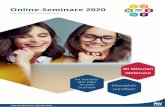 Online-Seminare 2020 - PKV Institut€¦ · MINI Weiterbildung mit den MINI-Reihen Datenschutz – analog & digital 2 Seminare, 99 € Souveränität Praxismanagerin 3 Seminare, 149