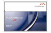 ArcelorMittal Bremen VD · 2017-11-17 · Schichten werden Mitarbeiter intern befristet verliehen • Fest übernommene Arbeiten (Gewerke); insourcing • diverse kurzfristige Arbeitseinsätze