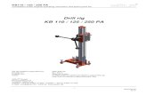 Drill rig KB 110 / 125 / 250 PA - Golz UK Rig KB110P.pdf · 2015-06-18 · KB110 / 125 / 250 PA Translation of the original operating instruction and spare parts list - 1- 5007332-00