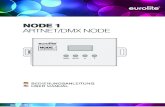 NODE 1 ARTNET/DMX NODE 2 NODE 1 ARTNET/DMX NODE LED-Controller und Art-Net-DMX-Konverter â€¢ Kompakter