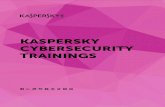 KASPERSKY CYBERSECURITY TRAININGS · Kaspersky Security Awareness Trainings Portfolio Die Schulungsplattform für CyberSecurity Trainings ist ein Teil des Portfolios von Kaspersky