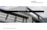 Avantis 75 - SCHWARZINGER · 2017-03-02 · » Sapa Building System bietet Herstellern, die ein CNC-Maschinencenter haben, seine Software SapaLogic (oder Orgadata, MAP) an, ein offenes