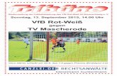 Stadionzeitung der Fußballabteilung des VfB Rot-Weiß 04 ... · Platz Mannschaften Spiele G U V Torverhältnis Tordifferenz Punkte SV Kralenriede 3 3 0 0 17 : 2 15 VfB Rot-Weiß