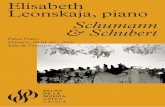 Elisabeth Leonskaja, piano Schumann Schubert · 2020-01-20 · Elisabeth Leonskaja, piano Fa dècades que és considerada una de les pianistes més cèlebres. En un món dominat pels