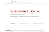 Crowdfunding neue Möglichkeiten für Publi- kumsfinanzierungen€¦ · Crowdfunding – neue Möglichkeiten für Publikumsfinanzierungen BHP - HANSER UND PARTNER AG OKTOBER 2015
