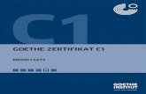 C1 Modellsatz CI 13 2015 C1 Modellsatz · PDF file 2015-02-25 · Vs13_241014 Seite 3 MODELLSATZ GOETHE-ZERTIFIKAT C1 VORWORT Das Goethe-Zertifikat C1 wird vom Goethe-Institut getragen.