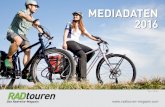 MEDIADATEN 2016 - Radtourenmagazin€¦ · (unter Radreise versteht sich ein Urlaub mit mindestens drei Übernachtungen, bei dem das Fahrradfahren eines der Hauptmotive war). Da sind