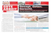 Gesagt. Getan. ARBEIT Gerecht. - SPD-BundestagsfraktionGUTE ARBEIT Ausgabe 7/2015 Seit zwei Jahren ist die SPD-Fraktion treibende Kraft der Koalition – und hat viel erreicht. Gesagt.