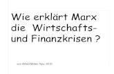 Wie erklärt Marx die Wirtschafts- und Finanzkrisen...Eine Ableitung der zyklischen Wirtschaftskrisen aus der Geldzirkulation lehnt Marx ab. Zyklische „Krisen können“, so Marx,