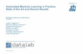 AutomatedMachineLearning in Practice: State oftheArt … · 2019-07-01 · Zürcher Fachhochschule AutomatedMachineLearning in Practice: State oftheArt andRecentResults 6th Swiss