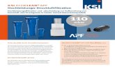 KSI ECOCLEAN APF Hochleistungs-Druckluftfiltration · KSI ECOCLEAN® APF Druckluftflltration 3 plus 3 mm Beschnitt Feuchte, Restöl, Partikel: Maßgeblich hängen die Leistungsfähigkeit