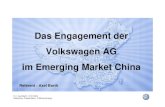 Das Engagement der Volkswagen AG im Emerging Market China · Sharan New Beetle Cabrio New Beetle *(Volkswagen Automotive Distribution Company) VI-1, Axel Barth, 13.07.2004 Dateiname: