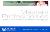 Masters Profesionales - cdn.plusformacion.com€¦ · Master en Educación Infantil Montessori e… [ 8 ] INESEM BUSINESS SCHOOL Resumen El Método Montessori, con más de 100 años