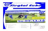 Ausgabe 3 Siegtal Echo - Siegtaler Sportfreunde · • JSG Bitzen/Siegtal News • Oktoberfest 2014 Vereinszeitung der Siegtaler Sportfreunde Oppertsau 1911 e.V 1911 e.V. Preisträger
